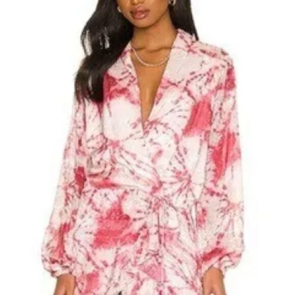 NWT Rococo Sands Ava Mini Dress in Rosewood Medium Revolve - Picture 3 of 15